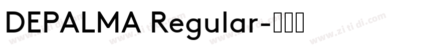 DEPALMA Regular字体转换